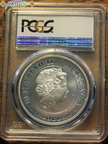 2015 Moneda Araña D Australia Onza Plata Estuche Ms69 Espejo (Usado)