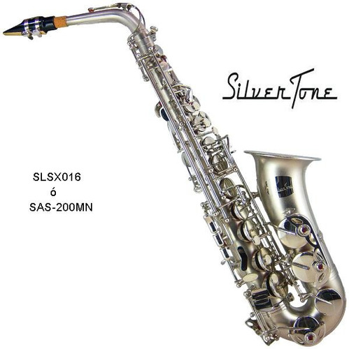 Saxofon Alto Eb Niq Mate Silvertone Slsx016 Confirma Exist /