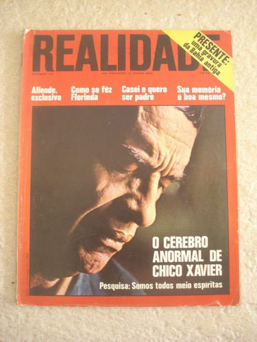 Revista Realidade 68 Chico Xavier Bahia Ano 1971 E915