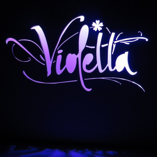 Velador Violetta Luz De Noche Led Colores Lámpara - Laito