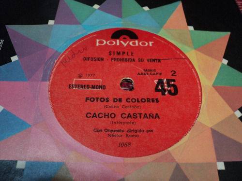 Disco Simple De Cacho Castaña - ¿ Sabes Una Cosa ? (Usado)
