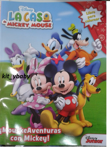 Fiesta De Minnie Y Mickey Mouse, Libro P/ Colorear 80 Págs