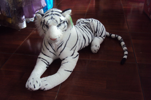 Tigre Blanco Peluche Gigante - Grande