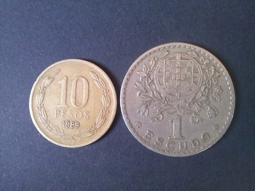 Moneda Portugal 1 Escudo 1965 Buen Estado (c24)