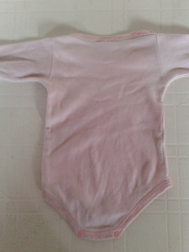 Enterito Osito Bebe Rosa Basic Talle 9 Meses