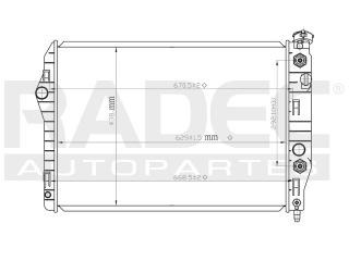 Radiador Chevrolet Camaro 1995-1996 V8 5.7 Lts C/sensor Aut