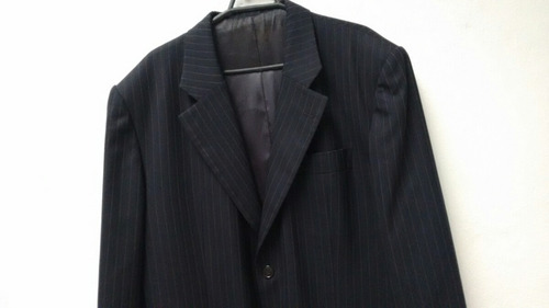 Blazer Social Lã Fria Risca De Giz Executivo Alfaiate 52