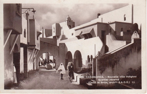 1937 Marruecos Antigua Postal Casablanca Cadet Et Brion