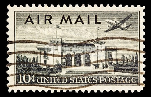 Sello Estados Unidos Air Mail 10 United States Postage 1947