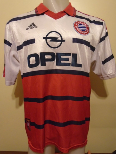 Camiseta Bayern Munich Alemania 1999 2000 Elber #9 Brasil L
