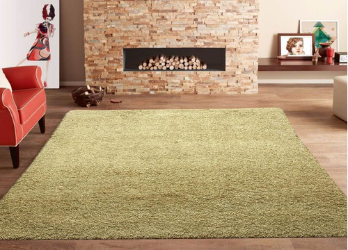 Carpeta Alfombra Ultra Shaggy Beige Wa 1,40 X 1,75 Mts Soul