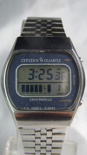 Citizen Crystron L C  De 1970 1ªs Lcd Garantia Relogiodovovô