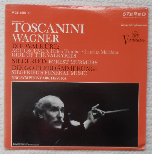 Wagner - Die Walkure, Segfried - Toscanini ( L P Ed. U S A)