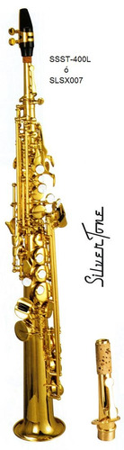 Silvertone Saxofon Soprano Recto ßb (si B) Slsx007 