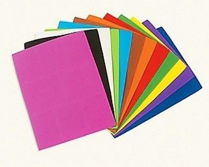 Goma Eva Planchas A4 Adhesiva 1,6mm X10 Unidades Color Lisas
