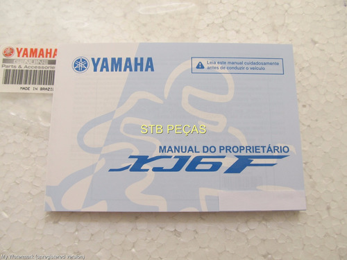 Manual Do Proprietário Yamaha Xj6 F Até 2012