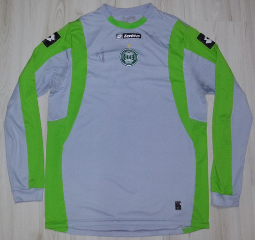 Camisa De Jogo De Goleiro Do Coritiba # 1- Lotto Autografada
