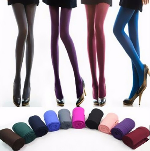 Imagen 7 de 8 de 6 Pantimedias Medias De Colores Opaca Gruesa Con Envio Grat
