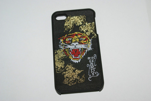 Funda Para Celular Ed Hardy Incing Bordado Frontal iPhone 4