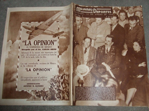 Lazaro Cardenas 1939 En Revista Mujeres Y Deportes