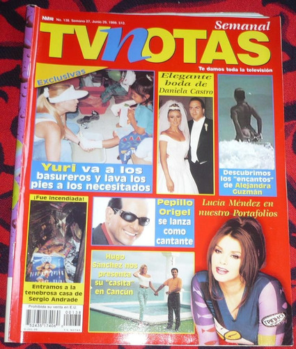 Lucia Mendez En Portafolios De Tv Notas Junio De 1999