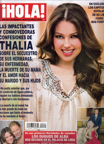 Thalia En Portada De Revista ¡hola! Año-2011