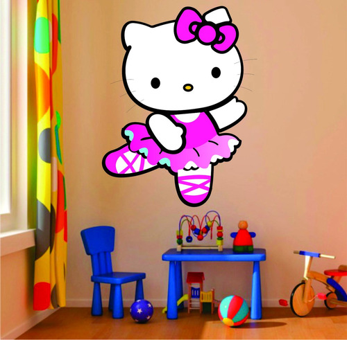 Adesivo De Parede Quarto Infantil Hello Kitty Criança