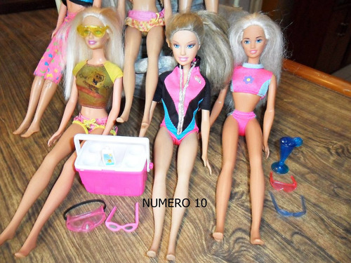 Barbies Playeras Con Bikinis Y Trajes Baño. Varios Modelos