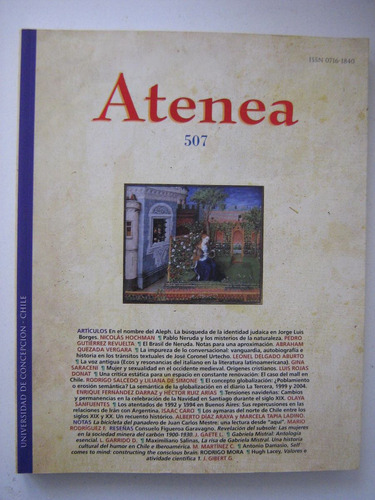Revista Atenea Nª 507 Año 2013