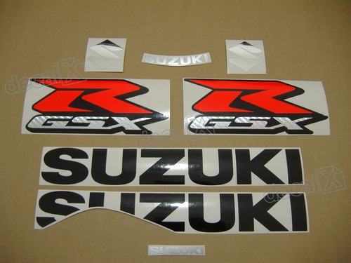 Kit Adesivos Emblemas Suzuki Gsxr 1000 2009 Azul E Branca