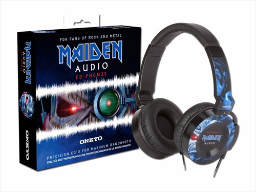 Iron Maiden Eddie Headphone Fone Onkyo Ed-ph0n3s Oficial Imp