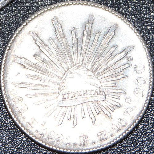 Aaaa 1891 8 Reales Zs Rara Moneda Mexicana Peso Ms Plata Iaz