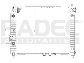 Radiador Pontiac G3 2006-2007-2008 L4 1.6 Lts S/aire Auto