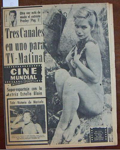 Revista Cinemundial, Estella Blain, Magali Noel, Resortes