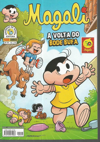 Magali N° 99 - 1ª Serie - Em Português - Editora Panini - Formato 13,5 X 19 - Capa Mole - 2015 - Bonellihq Cx111 Nov23