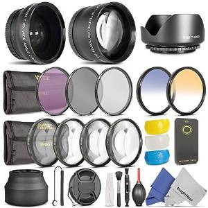 52mm Kit Accesorio Esencial Para Nikon Dslr Bundle Con Vivit