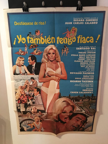 Afiche De Cine Original Original - Yo Tambien Tengo Fiaca