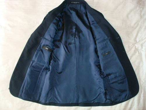 Hugo Boss Saco Einstein Nuevo Original Azul Rayas, No Gucci