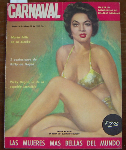 Revista Carnaval,sarita Montiel En Portada,maria Felix