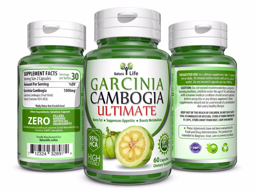 Garcinia Cambogia Ultimate 95% Hca (la Mejor! - 60 Cap)