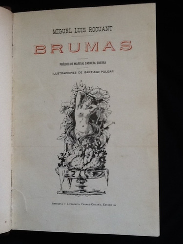 Brumas - Miguel Luis Rocuant - Firmado Y Dedicado