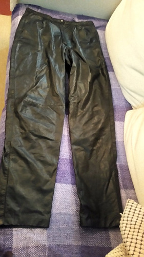 Pantalon De Cuero Legitimo- Años 80 Vintage- Talla S