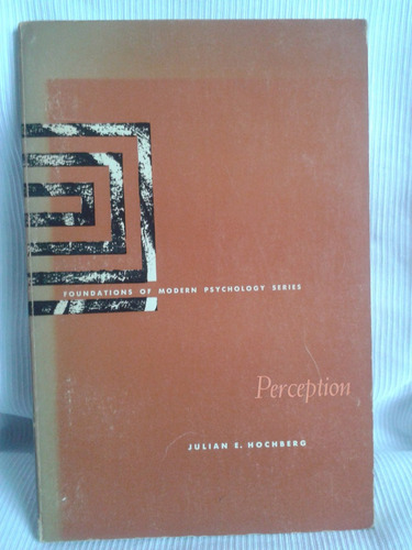Imagen 1 de 6 de Perception Julian E. Hochberg Prentice Hall Inc. En Ingles