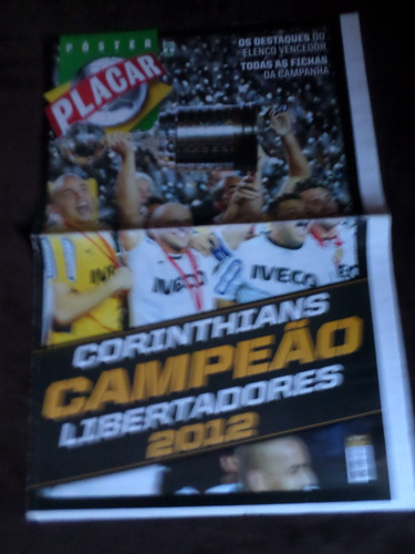 Poster Gigante Placar Corinthians Campeão Libertadores 2012