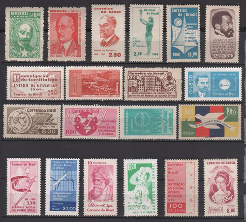 Anos 1959-63 - Coleção De Selos Novos Diferentes - 7038