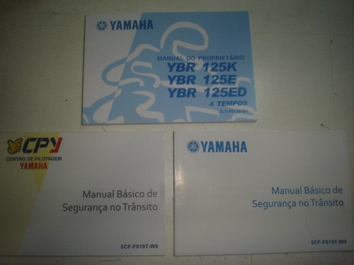 Novo Manual Moto Yamaha Ybr 125 K Ed 2007 2008 2009 Original