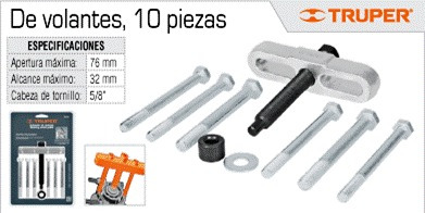 Extractor De Volantes 10 Pzs Truper Oferta 14508