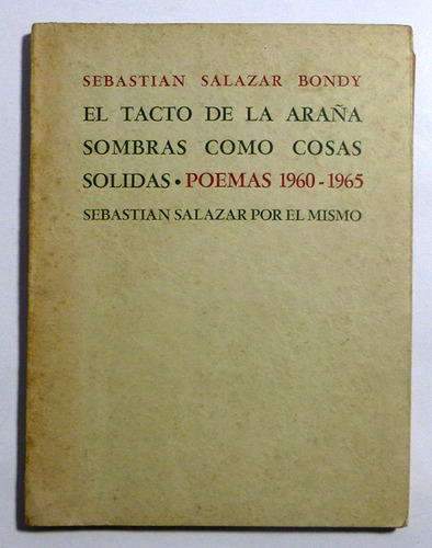Libro Poesia Sebastian Salazar Bondy Poemas 1960-1965