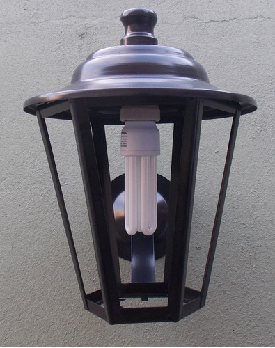Imagen 4 de 6 de Farol Colonial De Pared De Chapa Exterior 1028