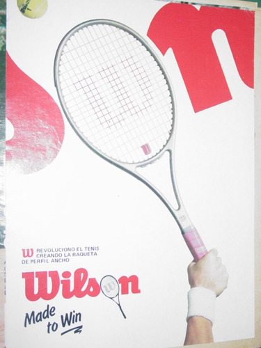 Publicidad Raquetas De Tenis Wilson Made To Win